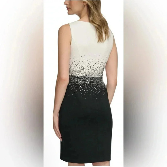 Calvin Klein Rhinestones Embellished Dress Size 6 - Picture 5 of 10
